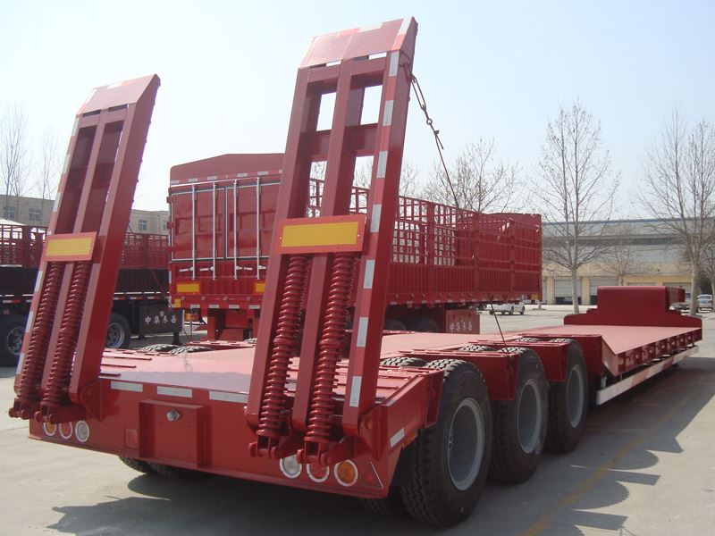 3 Axle 50 Ton Lowbed Trailer For Sale